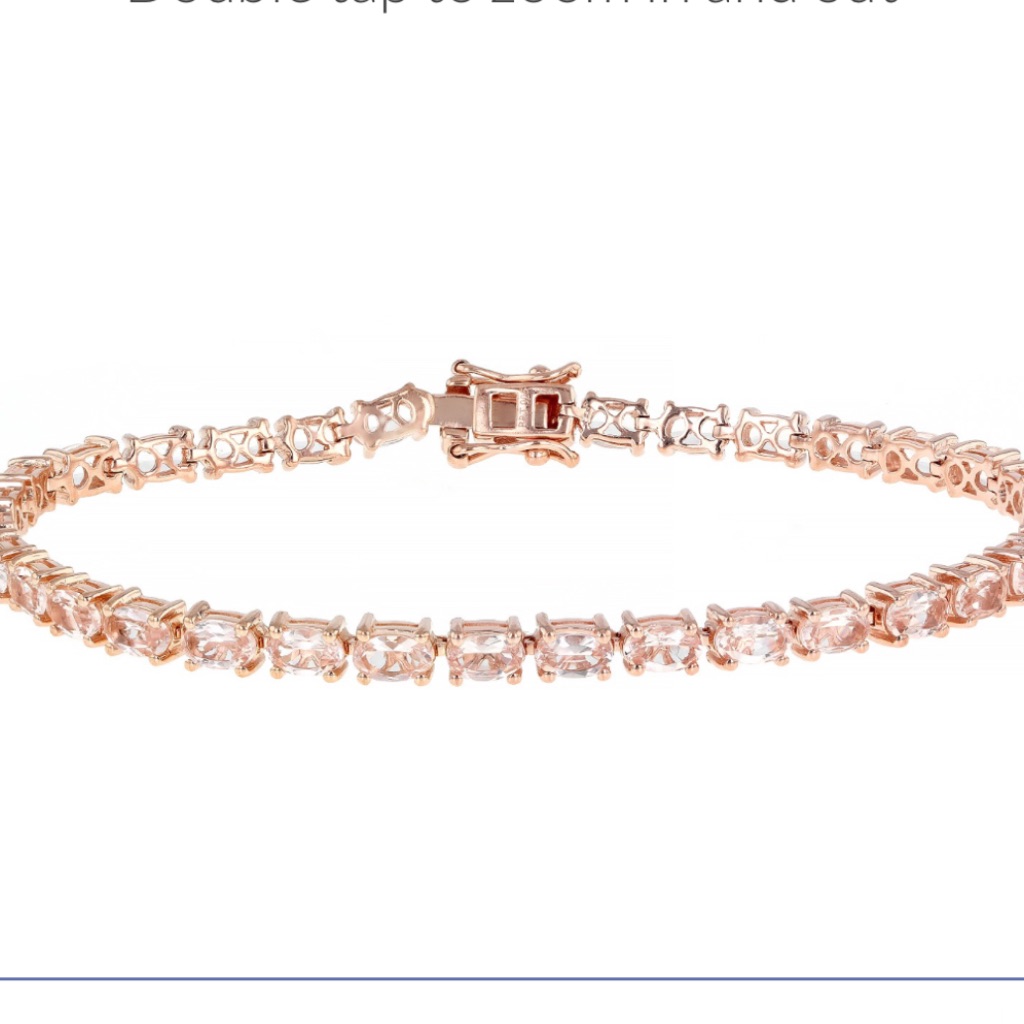 Peach Morganite Bracelet